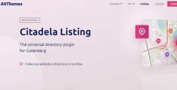 Citadela Listing GPL – The universal directory plugin for Gutenberg