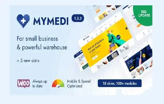 MyMedi Theme GPL – Responsive WooCommerce WordPress Medical Website