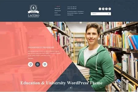 Download Lacero Theme – Education & University WordPress Theme